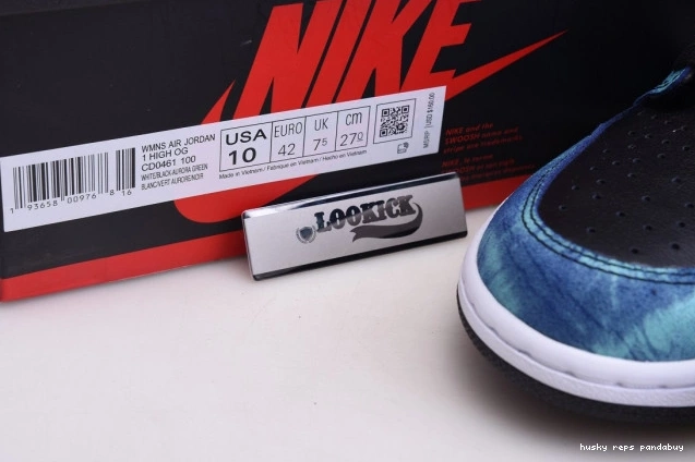 Cheap Husky Jordan Air OG Tie-Dye High 1 CD0461-100 0812